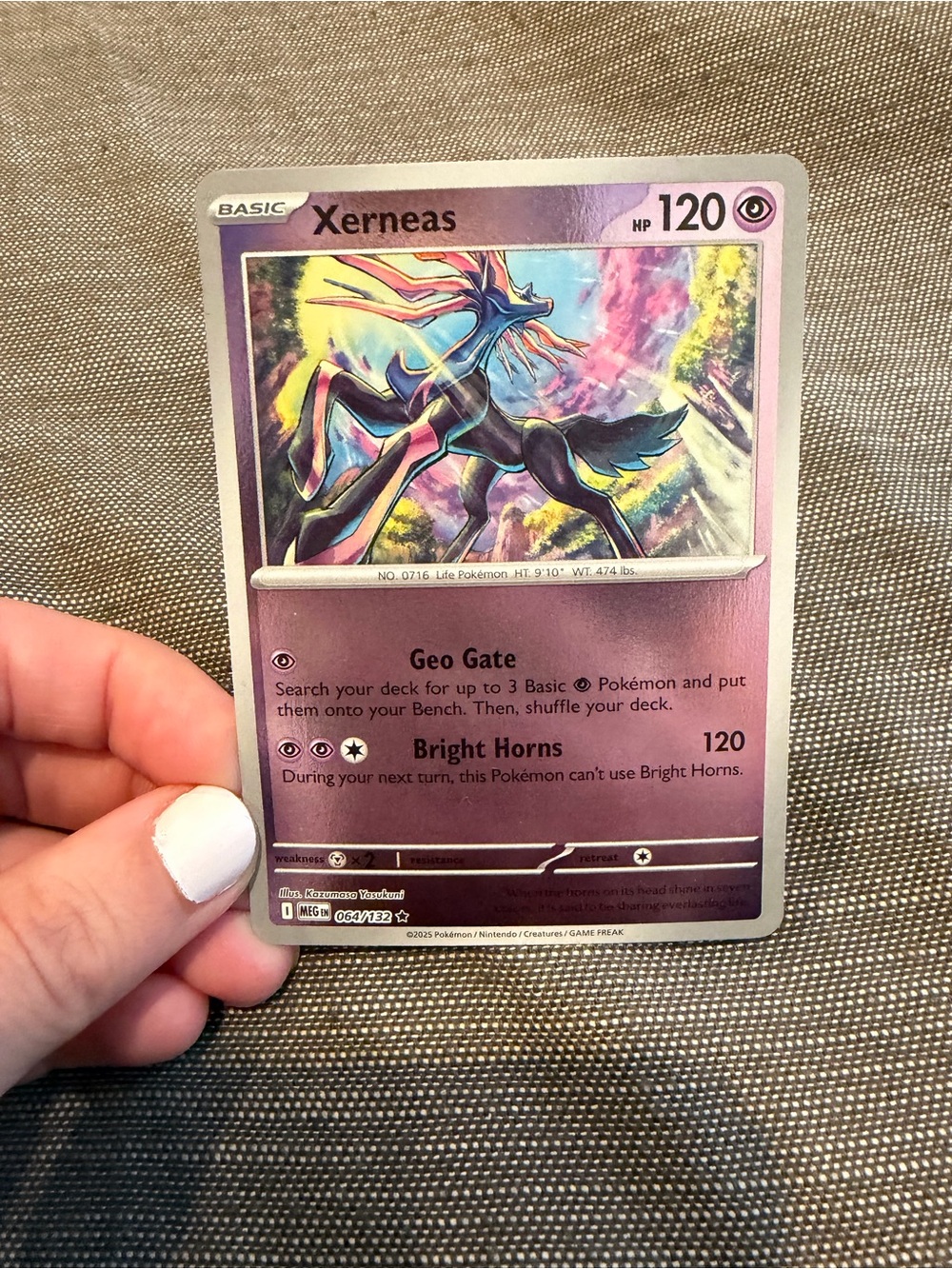 Xerneas Holo Trading Card - Purple